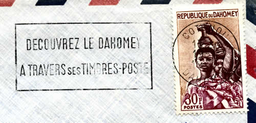 oblitération mécanique découvrez le dahomey